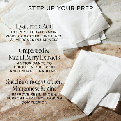 Exfoliating & Hydrating Facial Wipes - Face Wipes for Cleansing, Exfoliating & Hydrating